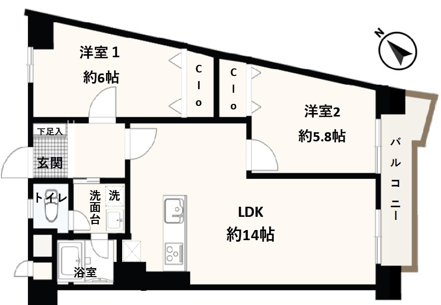 【成約御礼】【新規リノベーション物件】豊島園パークマンション